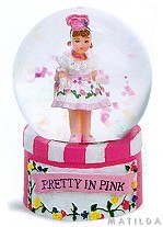 Pretty in Pink Mini Water Globe