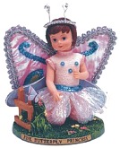 Pink Butterfly Princess Figurine